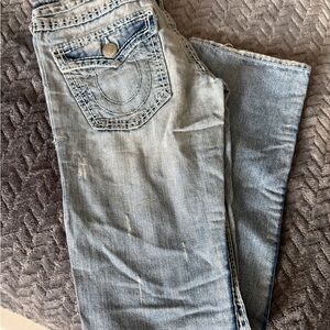True Religion Light Blue Boot Cut Jeans